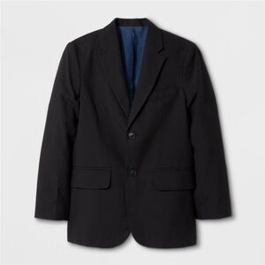 Cat & Jack Black Suit Jacket, Midweight, Notched Collar, Size 10